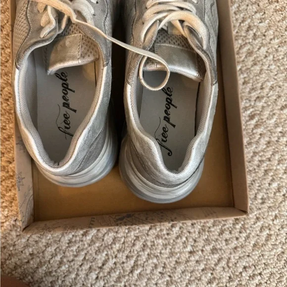 Free People Let’s Wonder Washed Sneakers - Picture 3 of 7